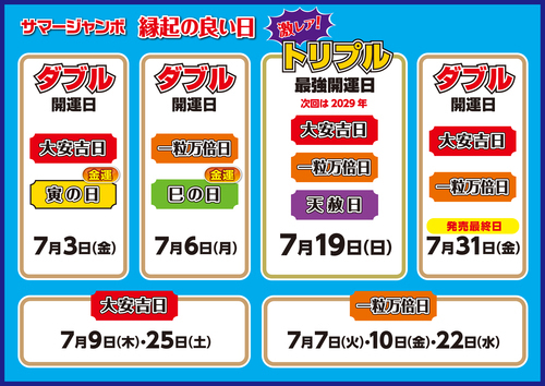 開運カレンダー